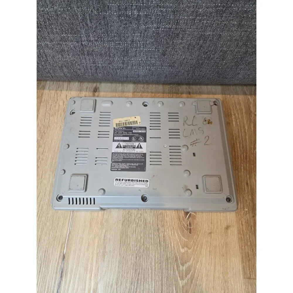 Sony PlayStation 1 PS1 Original Gray Console Tested Powers On AV Power Cables
